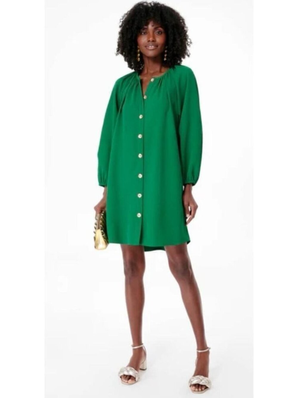 EUC Pomander Place Tuckernuck Palmetto Clarke Dress In Green Womens Size M